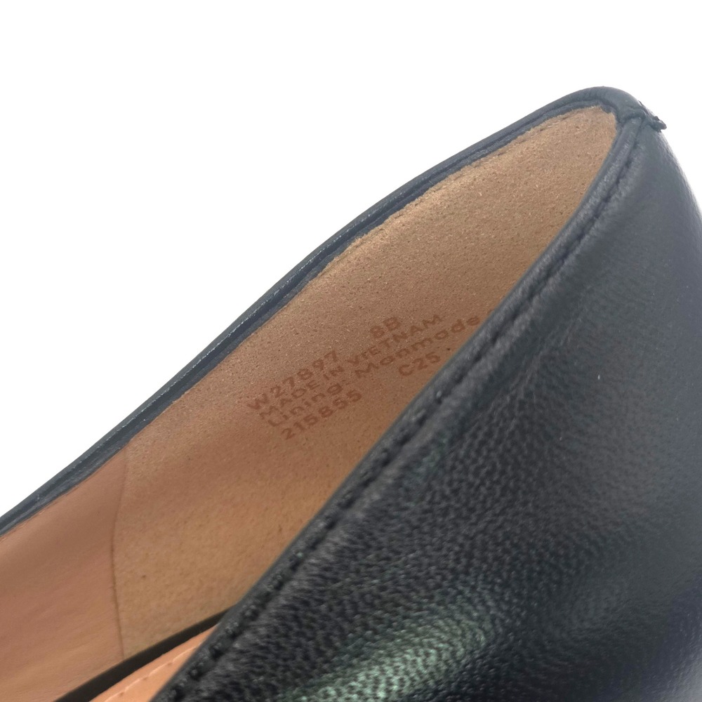 Cole Haan Mylah Heel Pump NIB 75mm Black Leather Pointed Toe Women's Size 8B - Picture 7 of 7